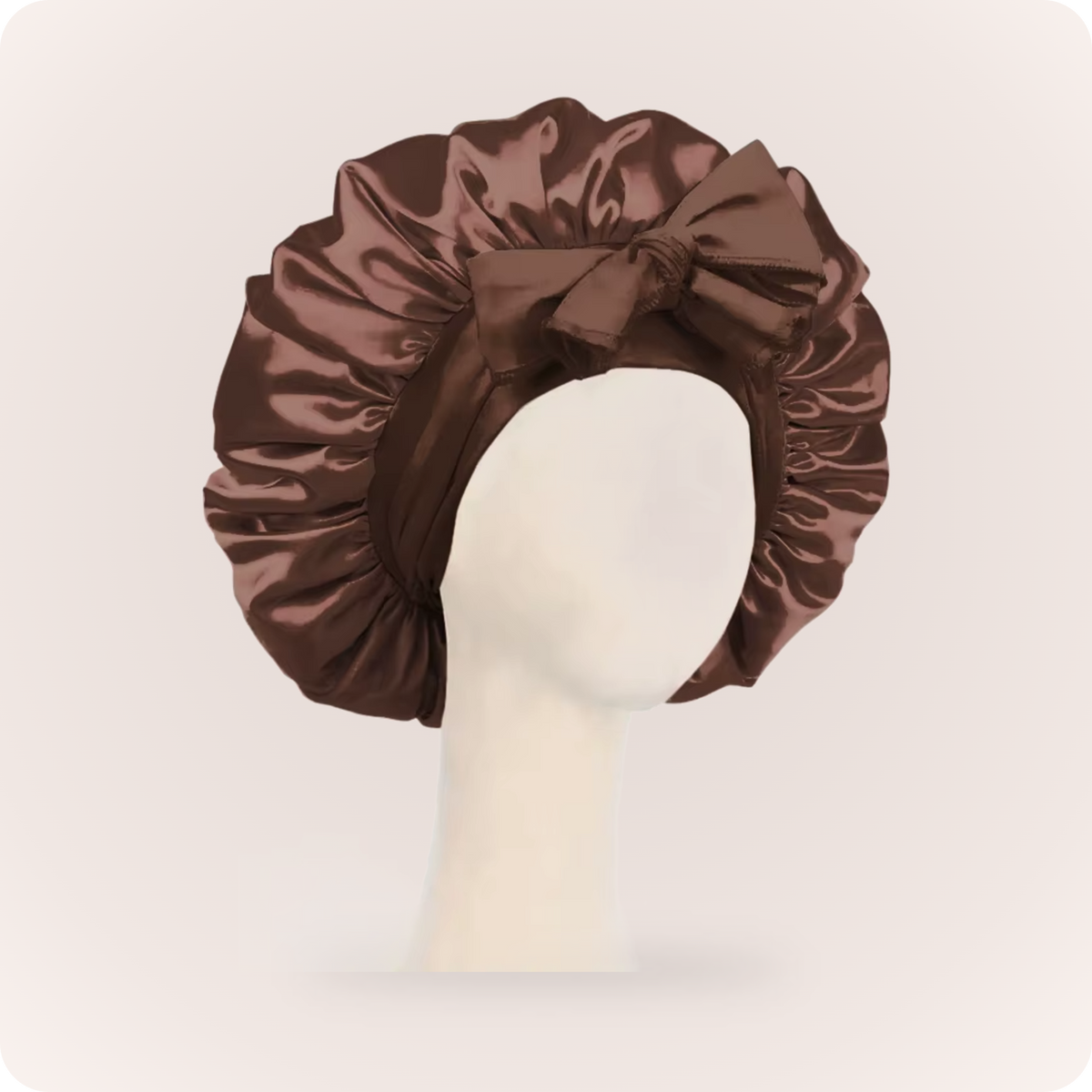 Curlnap Satin Sleep Cap - Coffee