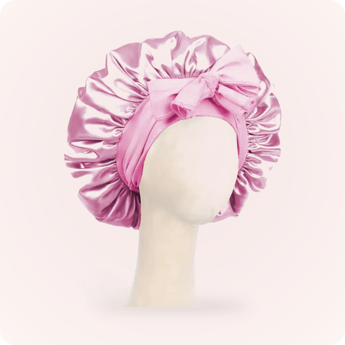 Curlnap Satin Sleep Cap - Light Pink