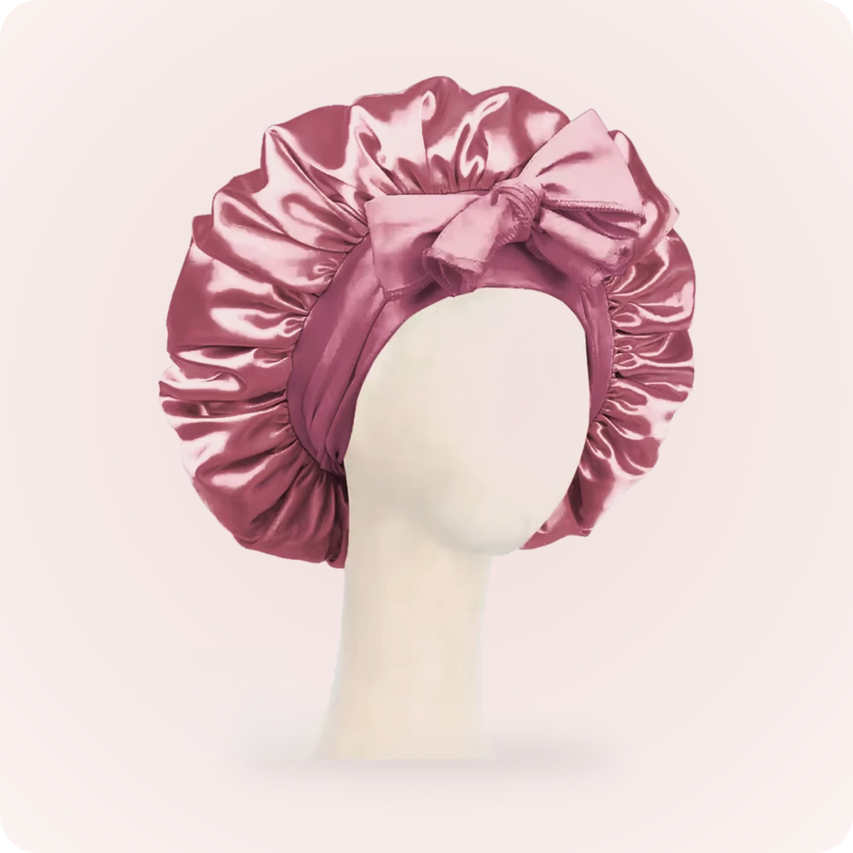 Curlnap Satin Sleep Cap - Rose